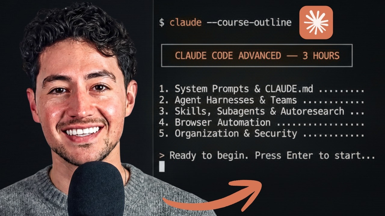 CLAUDE CODE ADVANCED COURSE &mdash; 3 HOURS