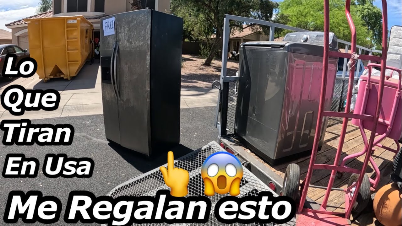 LO QUE TIRAN EN USA😱COSAS GRATIS EN LA BASURA🤑
