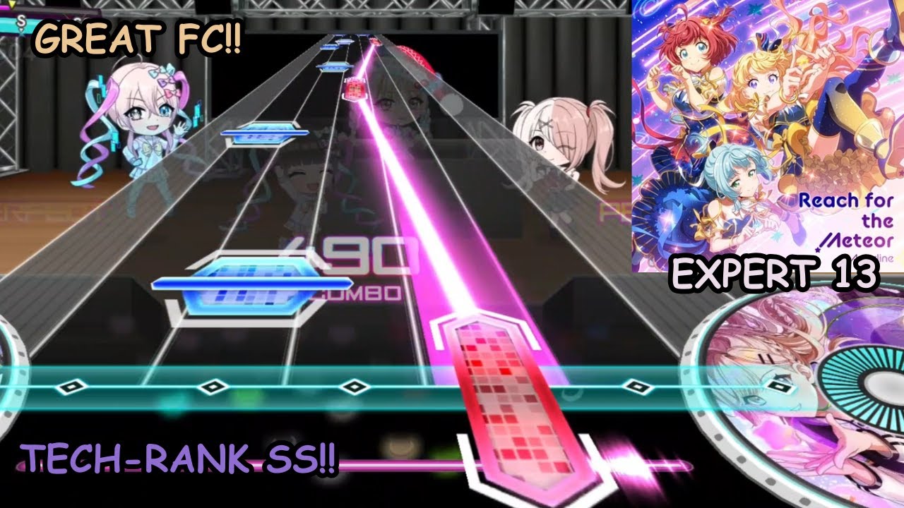 [EXPERT 13] Reach for the Meteor ~ Great Full Combo & SS-Technical Rank ~ D4DJ Groovy Mix