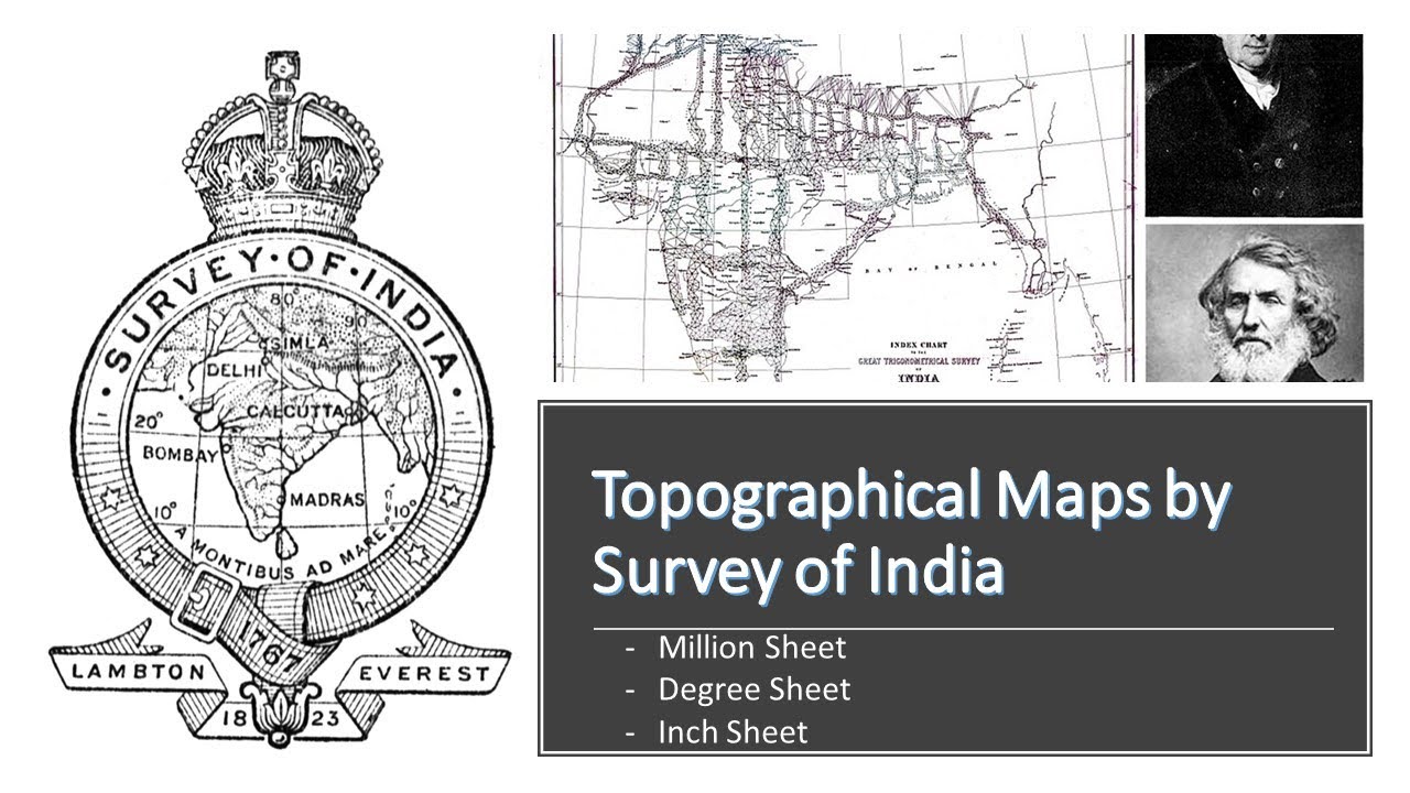 Topographical Maps by Survey of India | Million sheet, Degree Sheet| Gate geomatics engineering #ge