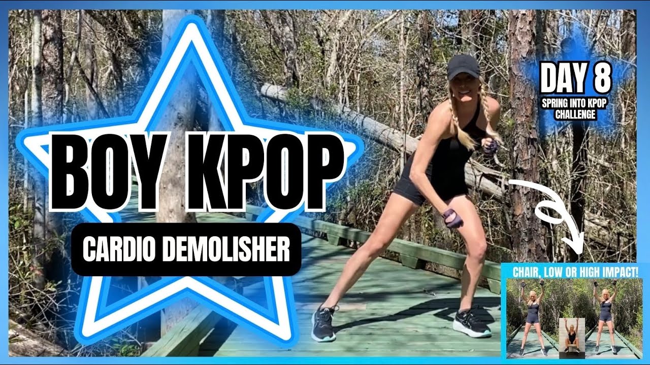DAY 8 💙 BOY KPOP CARDIO DEMOLISHER 💙 SPRING INTO KPOP CHALLENGE 💙 HIGH/LOW IMPACT & CHAIR ACCESSIBLE
