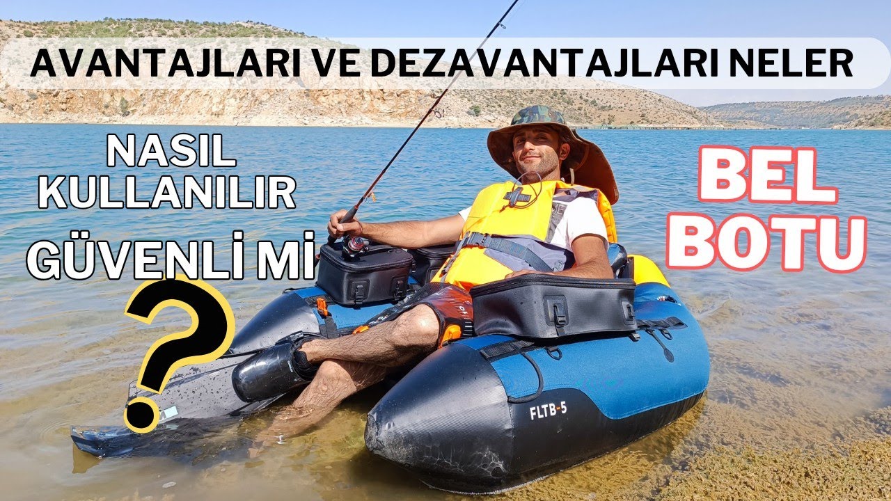 ŞİŞME BOT İLE BALIK AVI, DECATHLON CAPERLAN FLTB-5 BELLY BOAT KURULUM, İNCELEME, TEST 2023