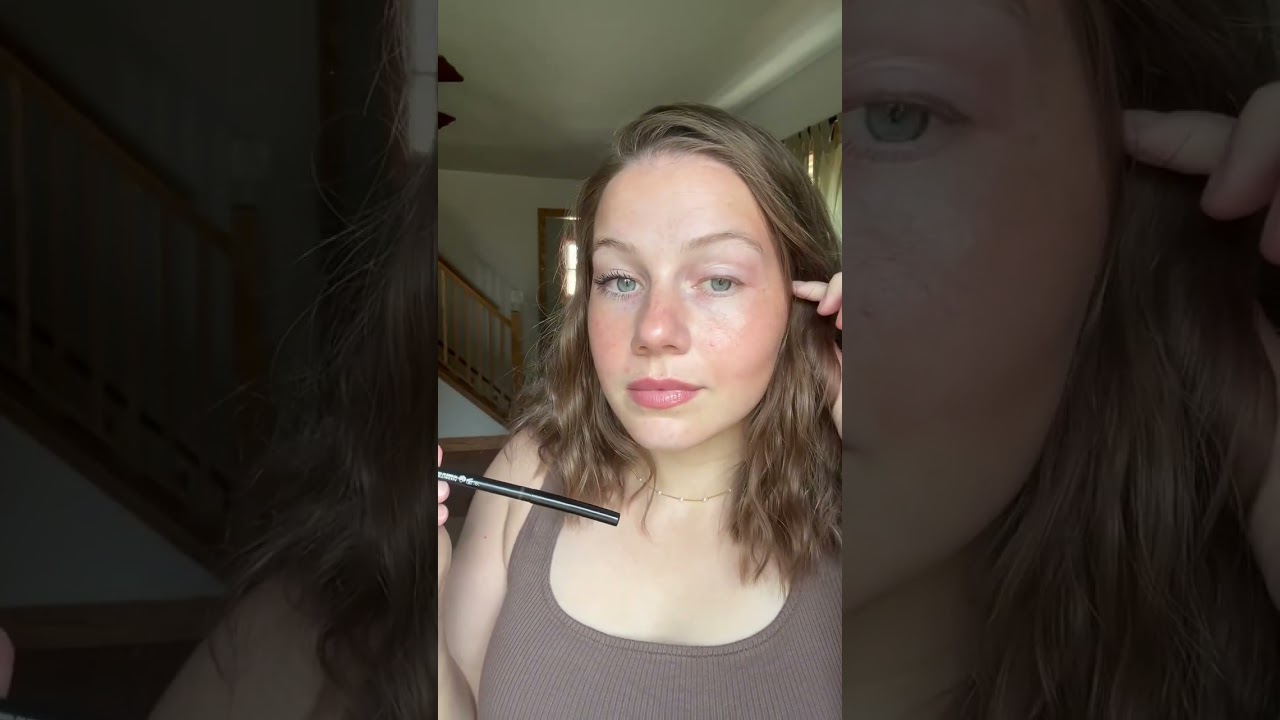 Side by side comparison - with and without!#trendingshorts #makeup