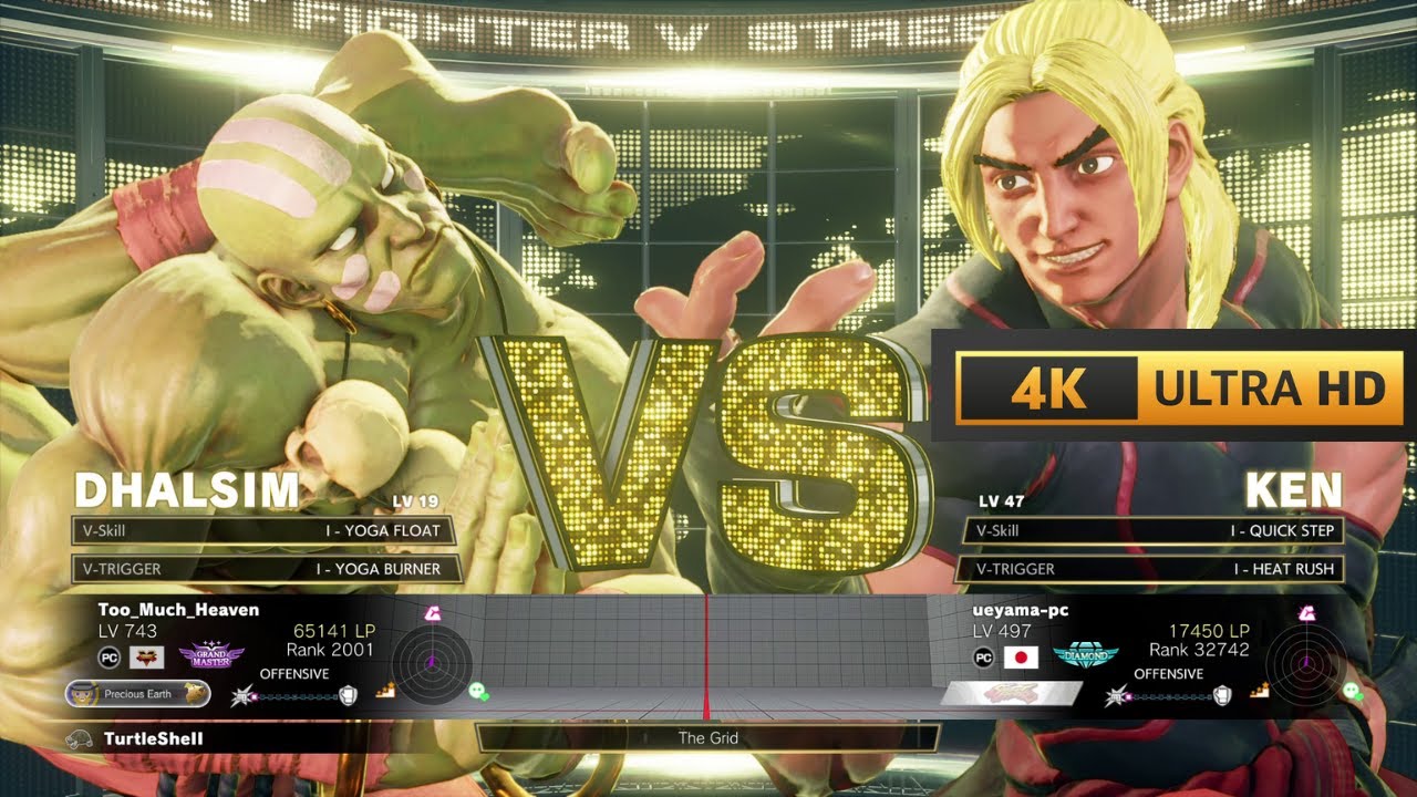 DHALSIM (Grand Master) VS KEN (Diamond) | Street Fighter V CE | 4K60Fps Gameplay