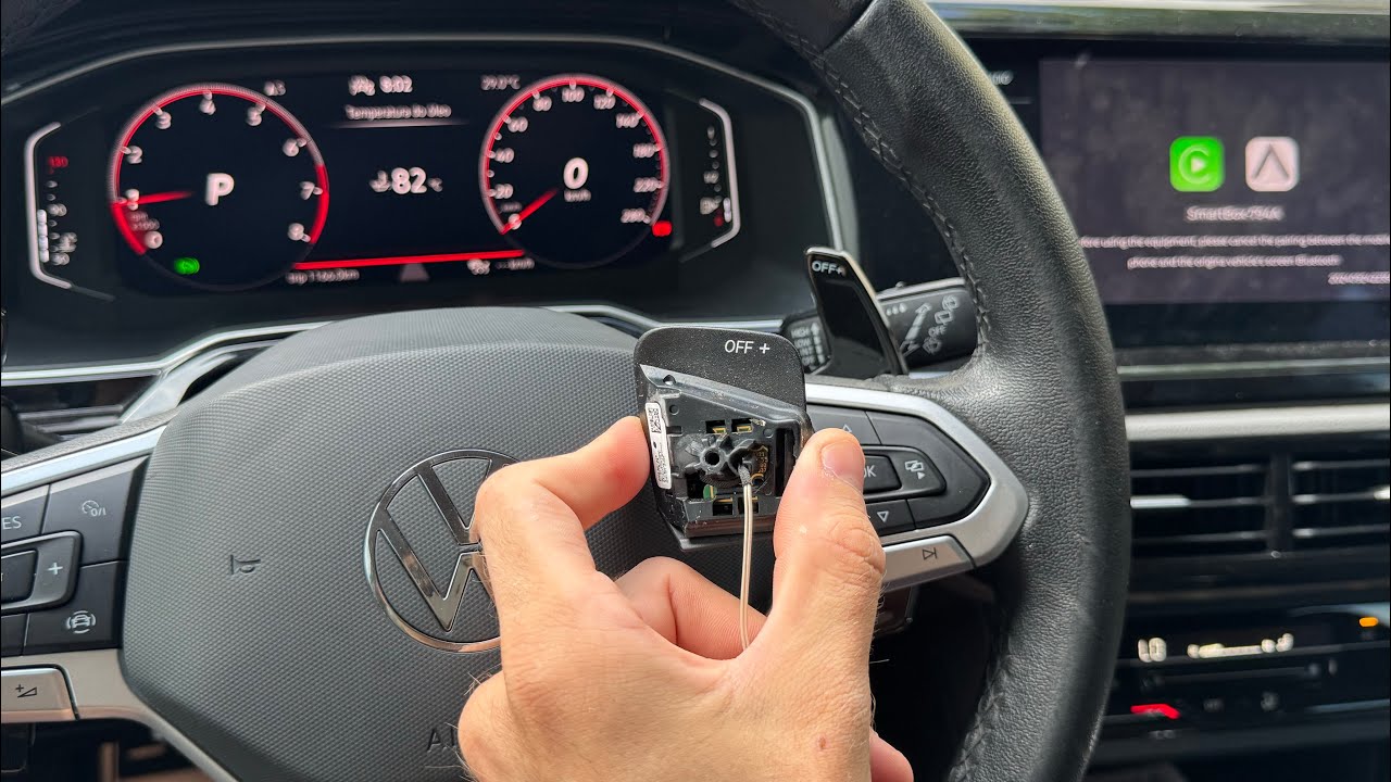 Instalação paddle shift (Golf MK8) Original no polo tsi. Ficou muito diferente!