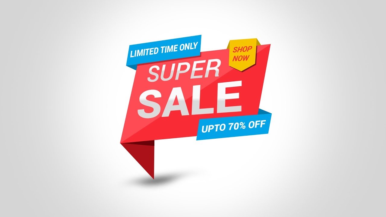 how to make banner in photoshop cs6 | Sale Banner