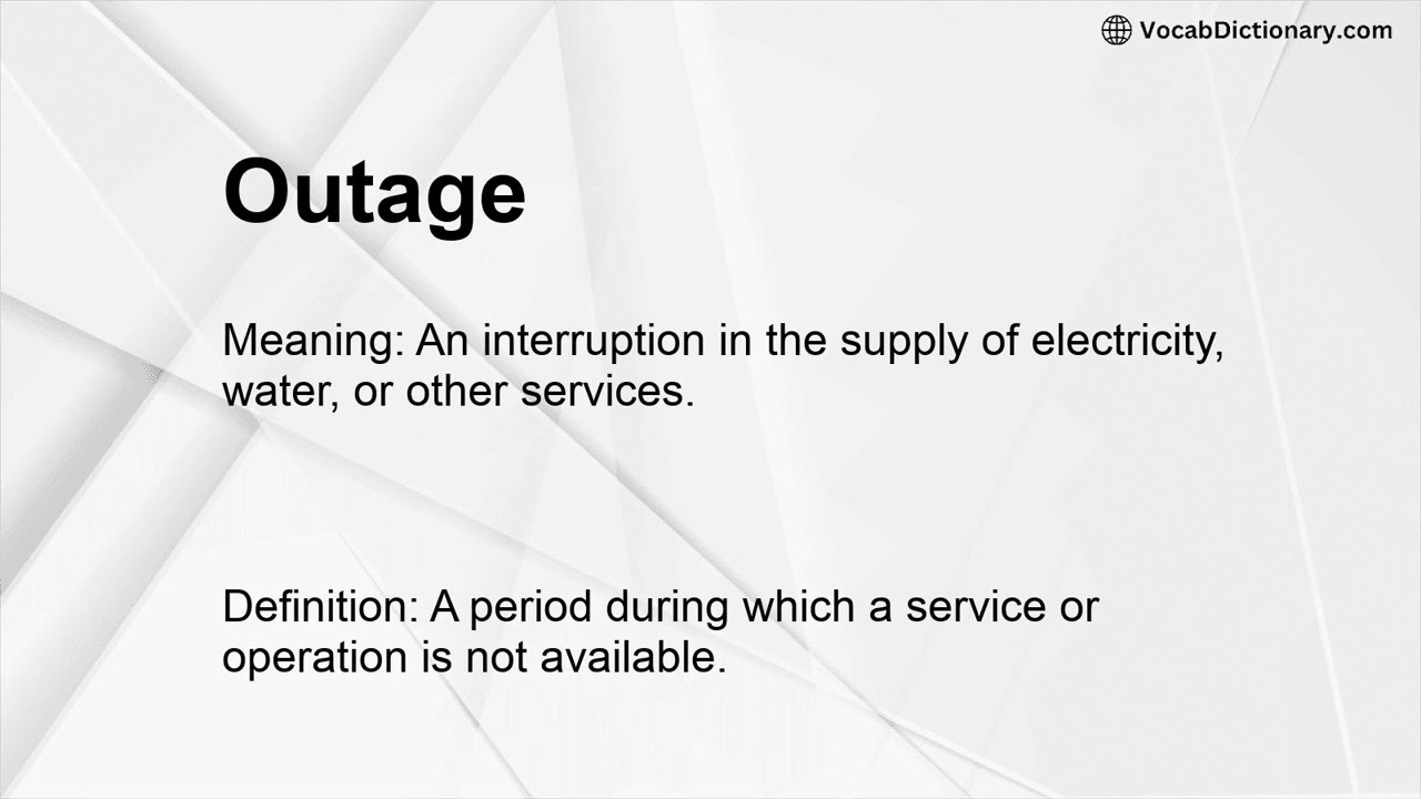 Outage Meaning