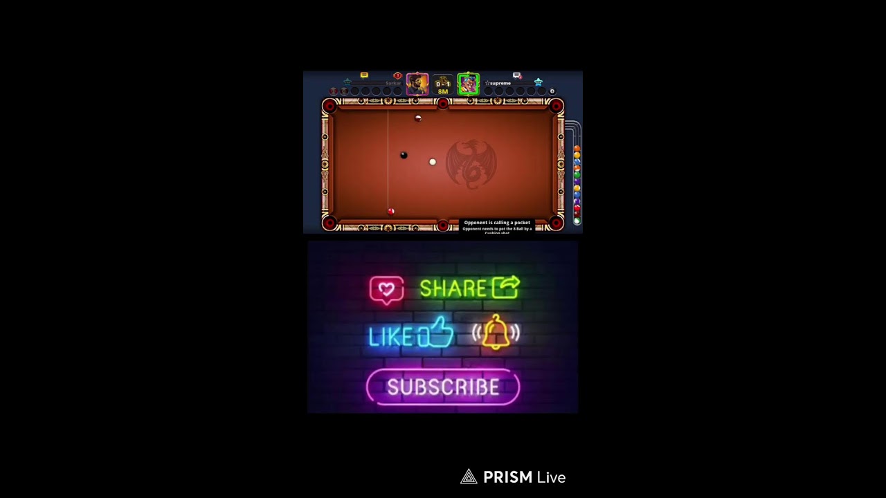 I AM BACK 8BALL POOL TRICK SHOT😎😱