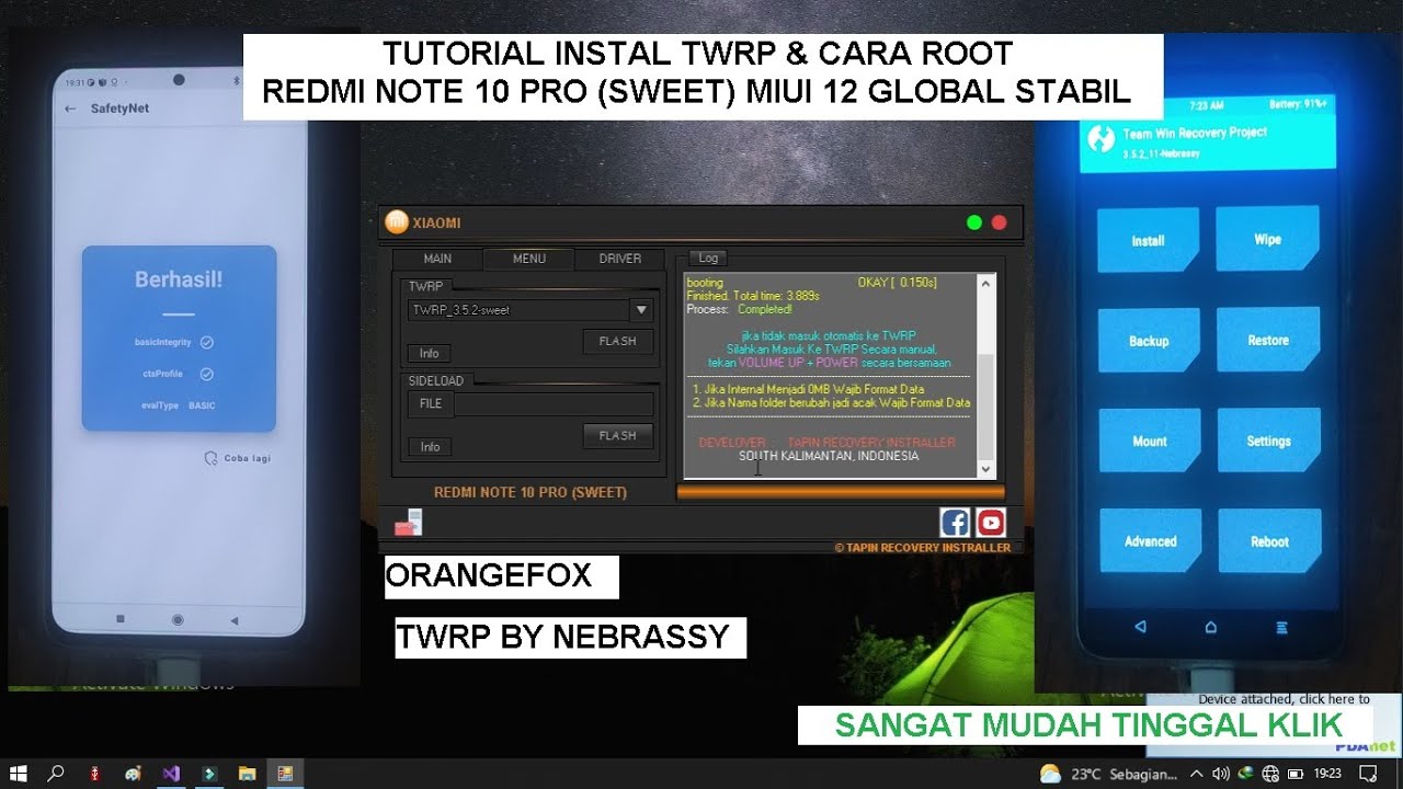 TUTORIAL INSTAL TWRP &  ROOT REDMI NOTE 10 PRO | SWEET | MIUI 12.5.2.0 GLOBAL | FIX SAFETYNET