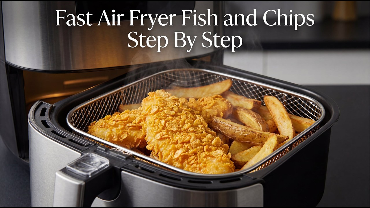 Fast Air Fryer Fish and Chips Cooking Guide Step By Step