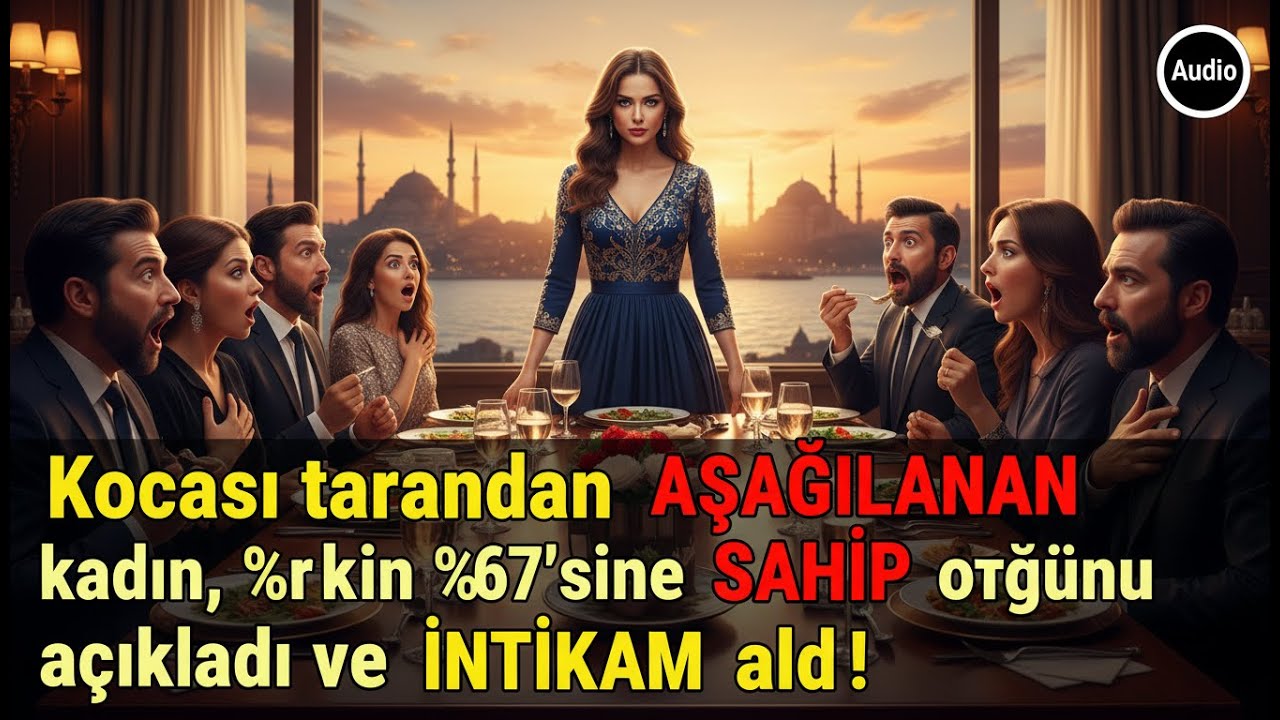Şirket yemeğinde alay edilen eş, gizli patron olduğunu açıklayarak herkesin kariyerini yerle