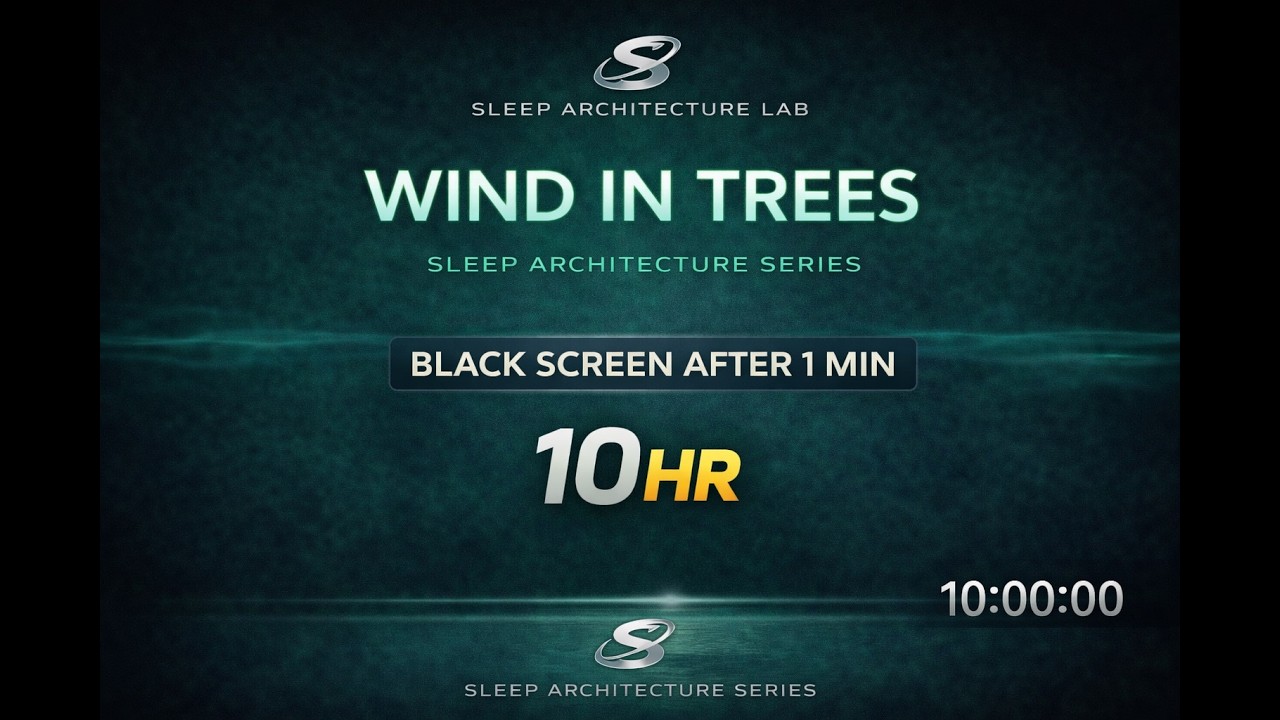 Wind in Trees for Deep Sleep (10 Hours) | Black Screen After 1 Minute | No Music