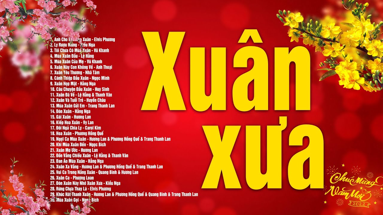 ANH CHO EM MÙA XUÂN - Nhạc Xuân Xưa Hải Ngoại Nhiều Danh Ca Bất Hủ Thập Niên 90