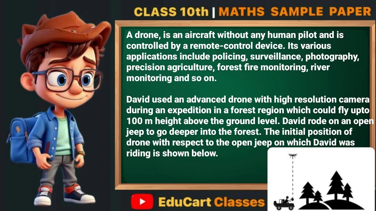 A drone, is an aircraft without any human pilot and is controlled by a remote-control device #ncert