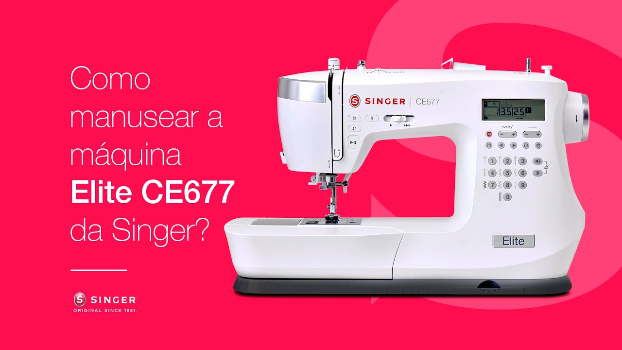 Como manusear a máquina de costura Elite CE677 da Singer