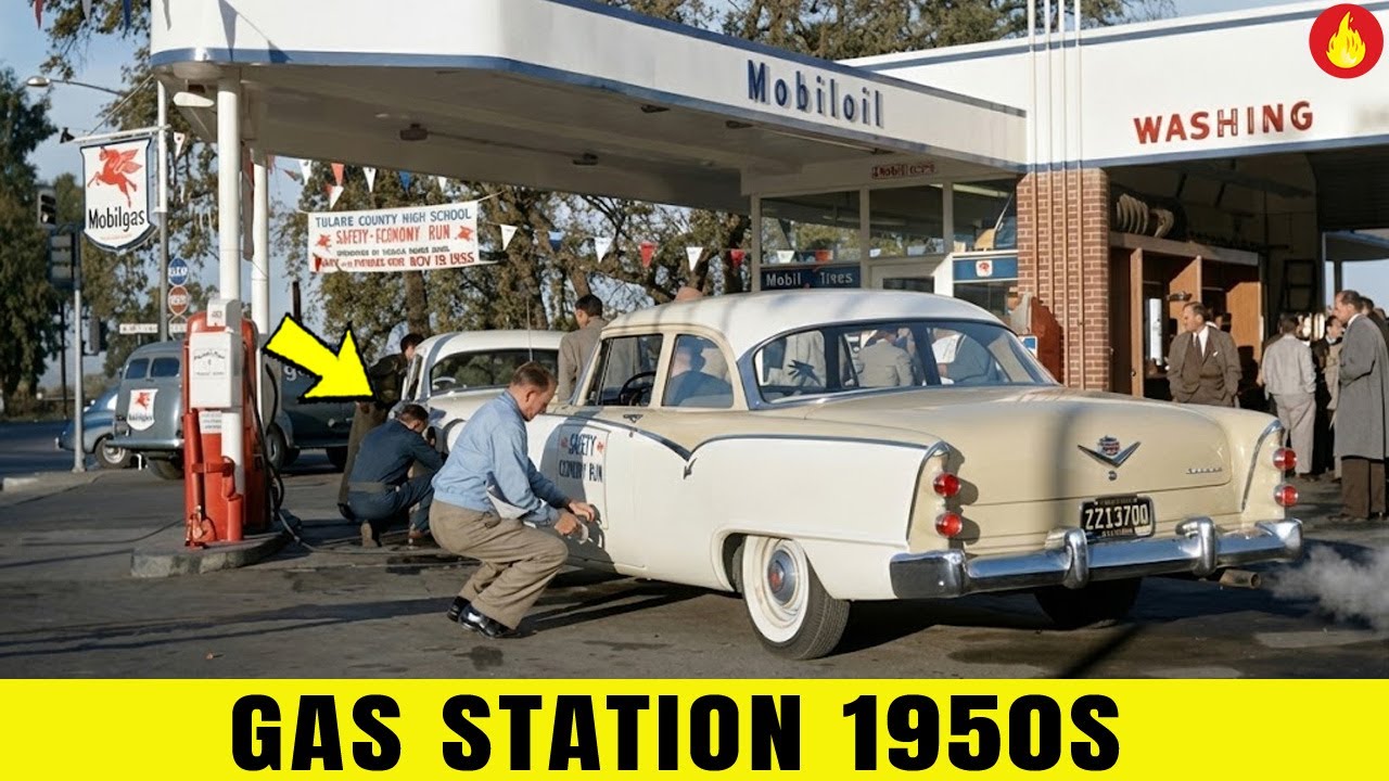 What Life Was Like at the Gas Station in 1950s America