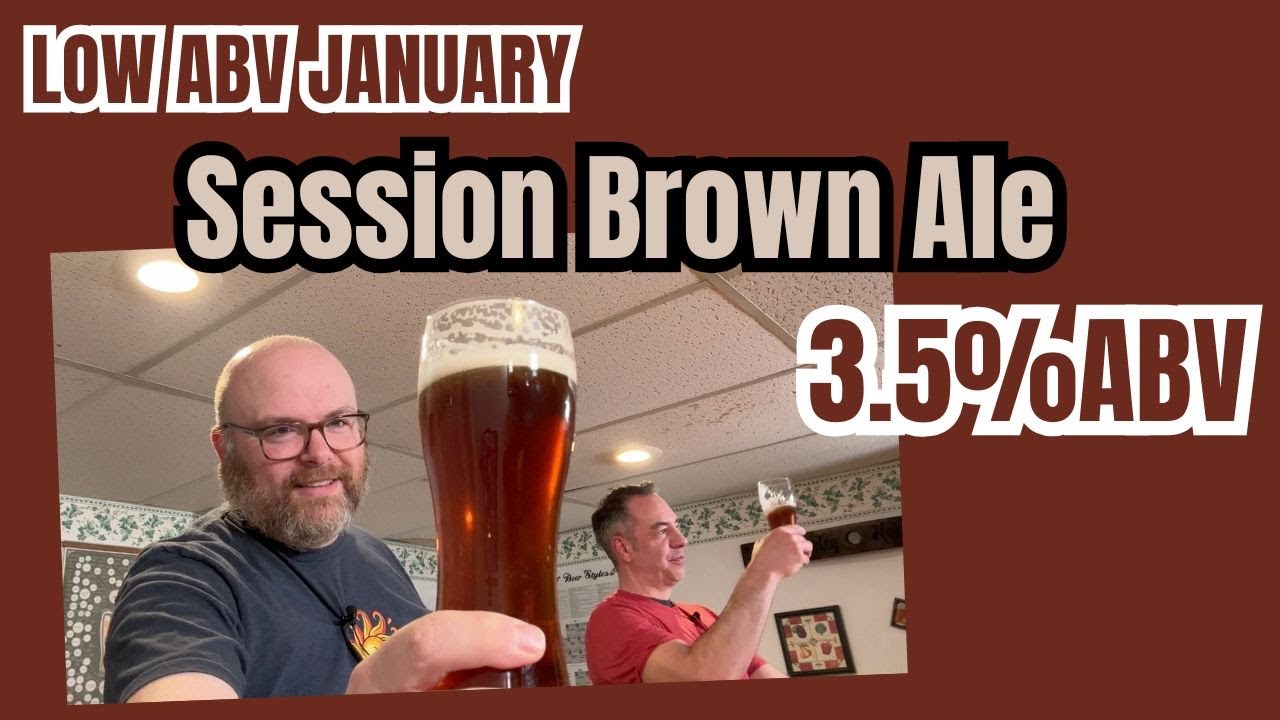 Low ABV Homebrewed Brown Ale - Dryish January 2025