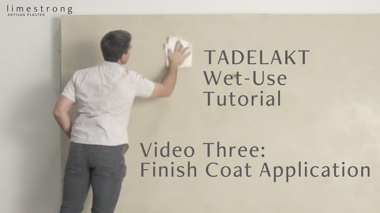 Earthaus Tadelakt Finish: Нанесение финишного покрытия Shower Finish