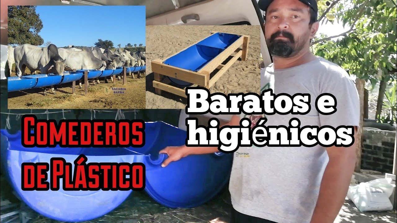 Comederos de plástico súper baratos e higiénicos