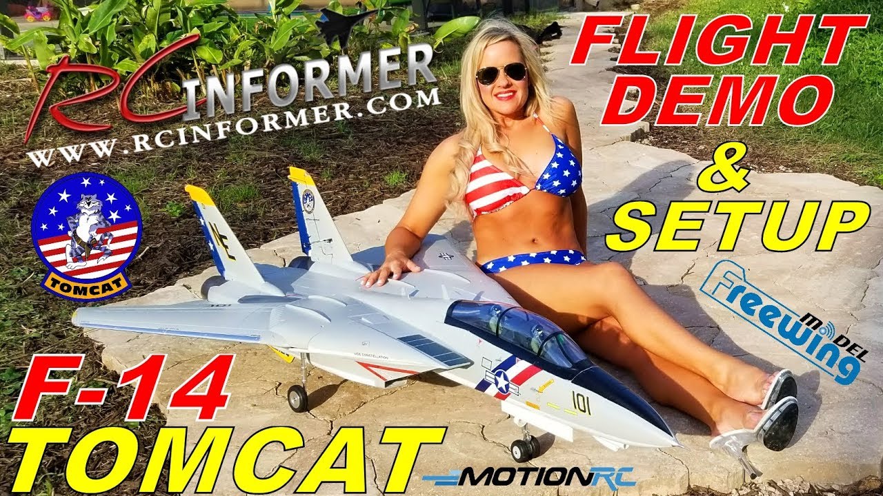 FREEWING F-14 Tomcat 3rd Flight & Setup with ADMIRAL 5000 lipos By: RCINFORMER
