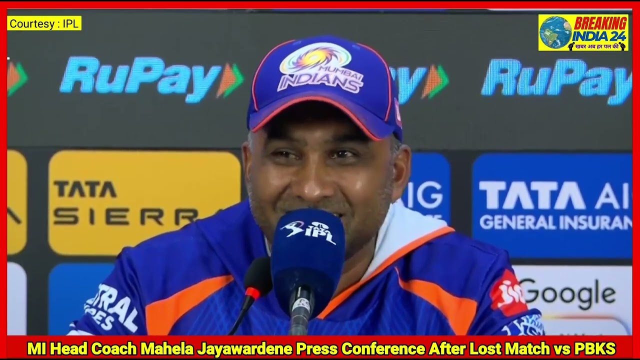 MI Head Coach Mahela Jayawardene Press Conference After Lost Match vs PBKS