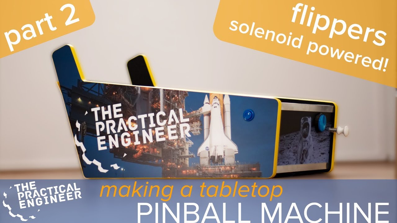 DIY Tabletop Pinball Machine - Making solenoid powered flippers