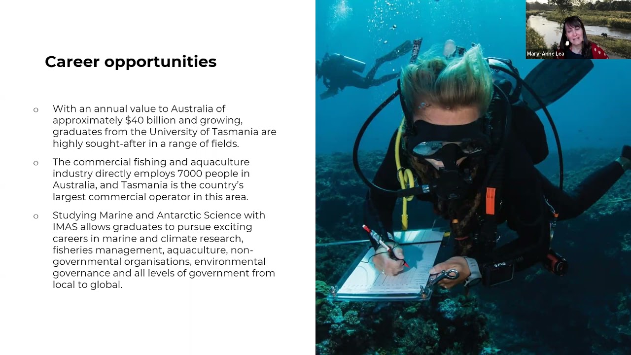 International Webinar: Series Master of Marine and Antarctic Science | University of Tasmania