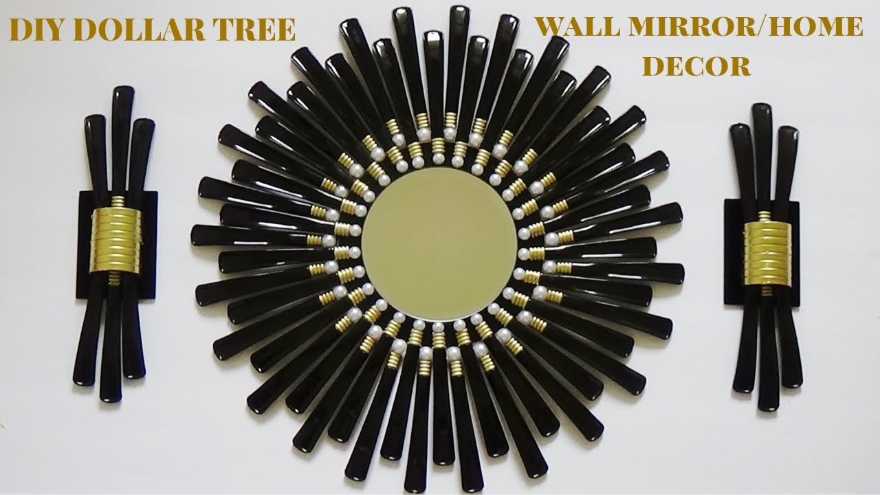 DIY ELEGANT DOLLAR TREE WALL MIRROR/HOME DECOR