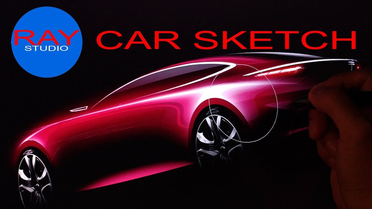 [car sketch] idea010 Photoshop rendering