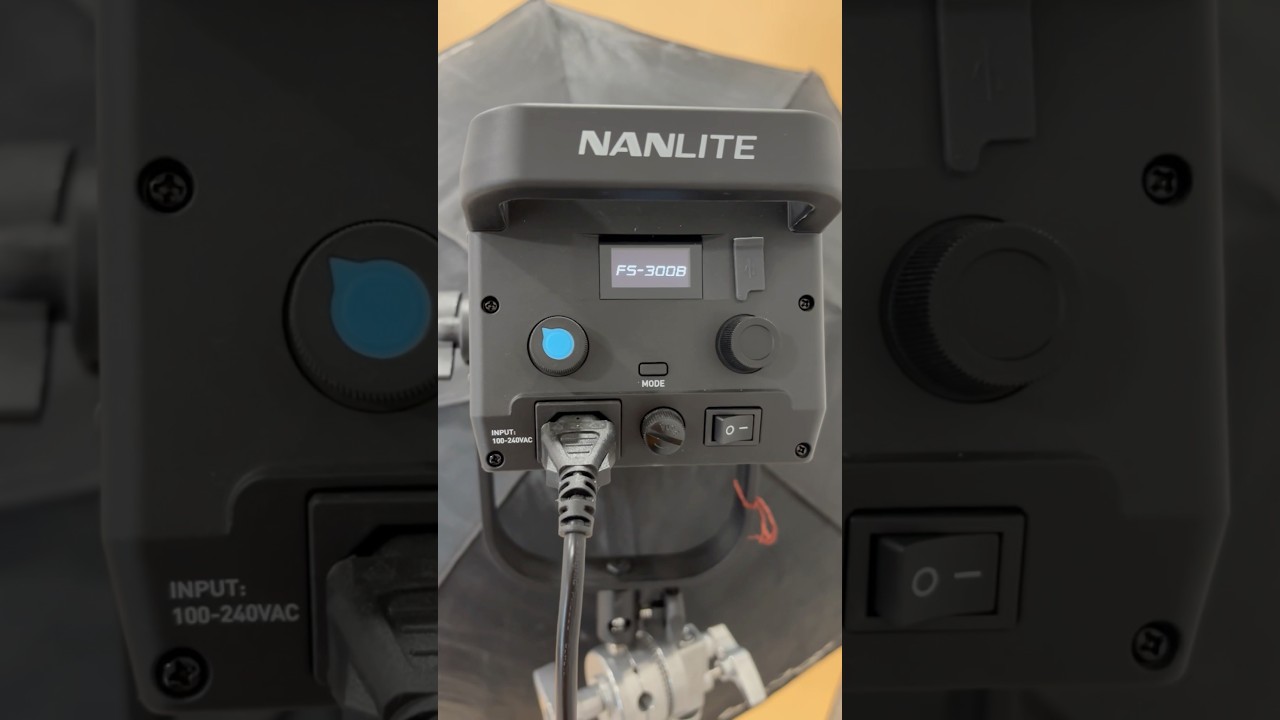 Creating self-portrait magic with the Nanlite FS300b!  