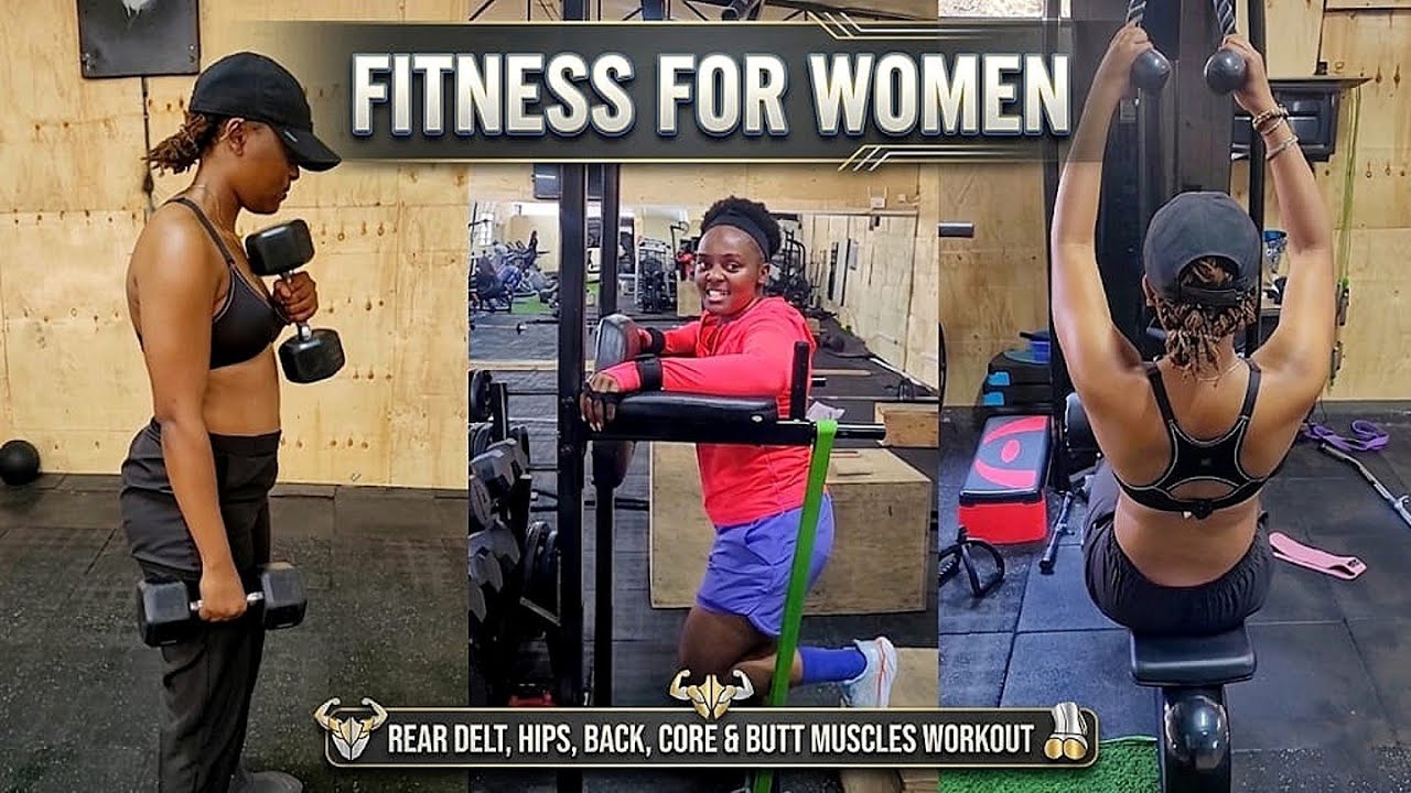 How to grow your Rear Delts, Butt, Hips, Tone your Back & Shoulder Muscles & improve Core Strength 🔥