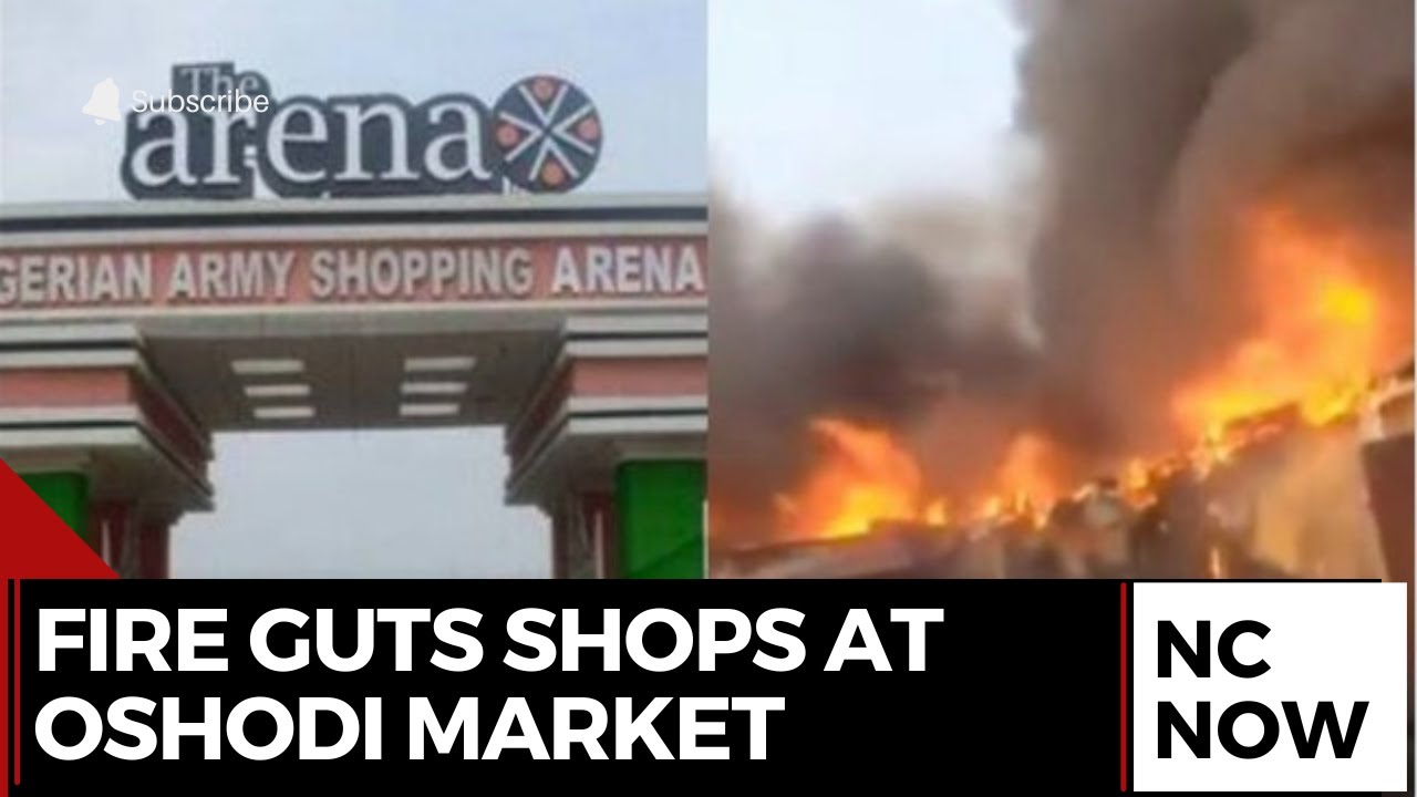 Lagos Market Fire: Shops Burn at Arena Market in Oshodi