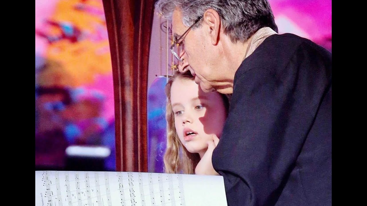 Zarina Zaradna - harpist; first performance with an orchestra