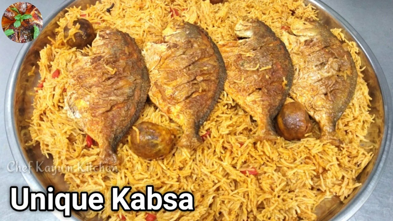 Unique Arabic Fish Kabsa Recipe | How To Make Arabic Fish Kabsa | مجبوس السمك | Fish Majboos Recipes