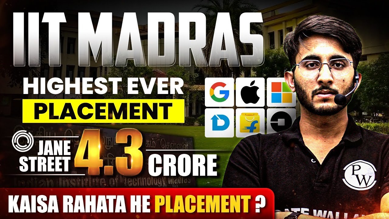 IIT Madras Placement | 4.3 Crore Package By Jane Street | Detailed Insights