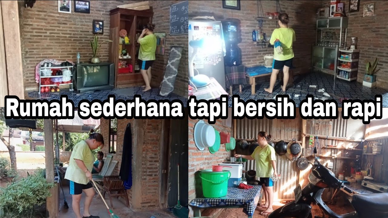 Bersih-bersih rumah || Rumah sederhana tapi bersih dan rapi
