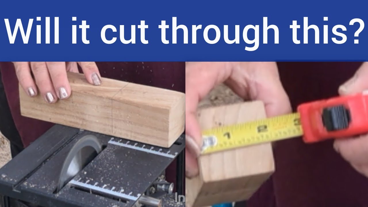Amazing mini table saw cuts how deep?