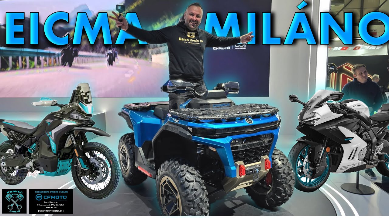 EICMA MILÁNO  VÝSTAVA MOTO - ATV - TALIANSKO 2 -CFMOTO X1000 G4 - CFMOTO MTX800 #cfmoto  #motorcycle