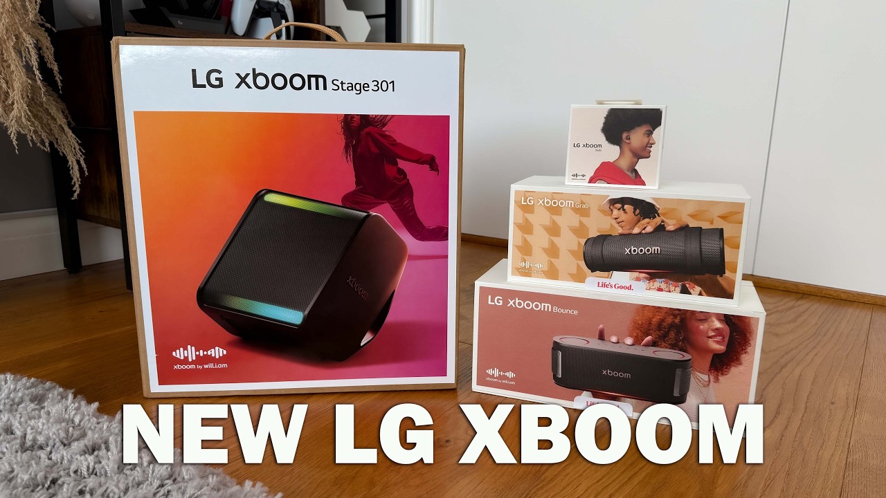 NEW LG xboom Bluetooth Speakers by will.i.am Unboxing + First Impressions