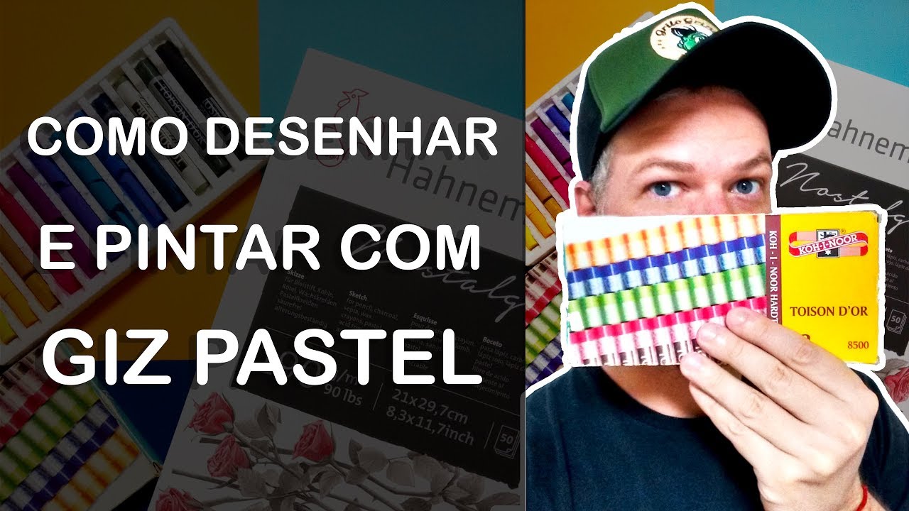 COMO DESENHAR E PINTAR COM GIZ PASTEL / HOW TO USE PASTELS