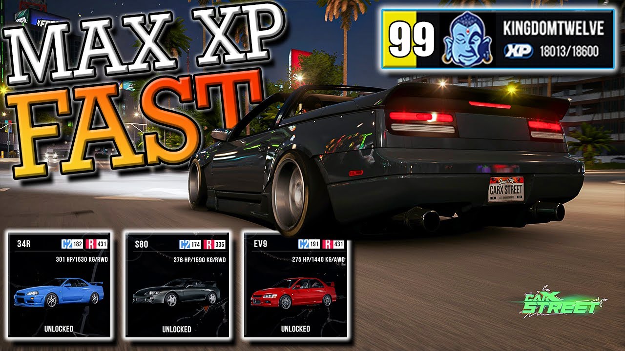 How to Gain XP FAST and Get MAX Level in CarX Street