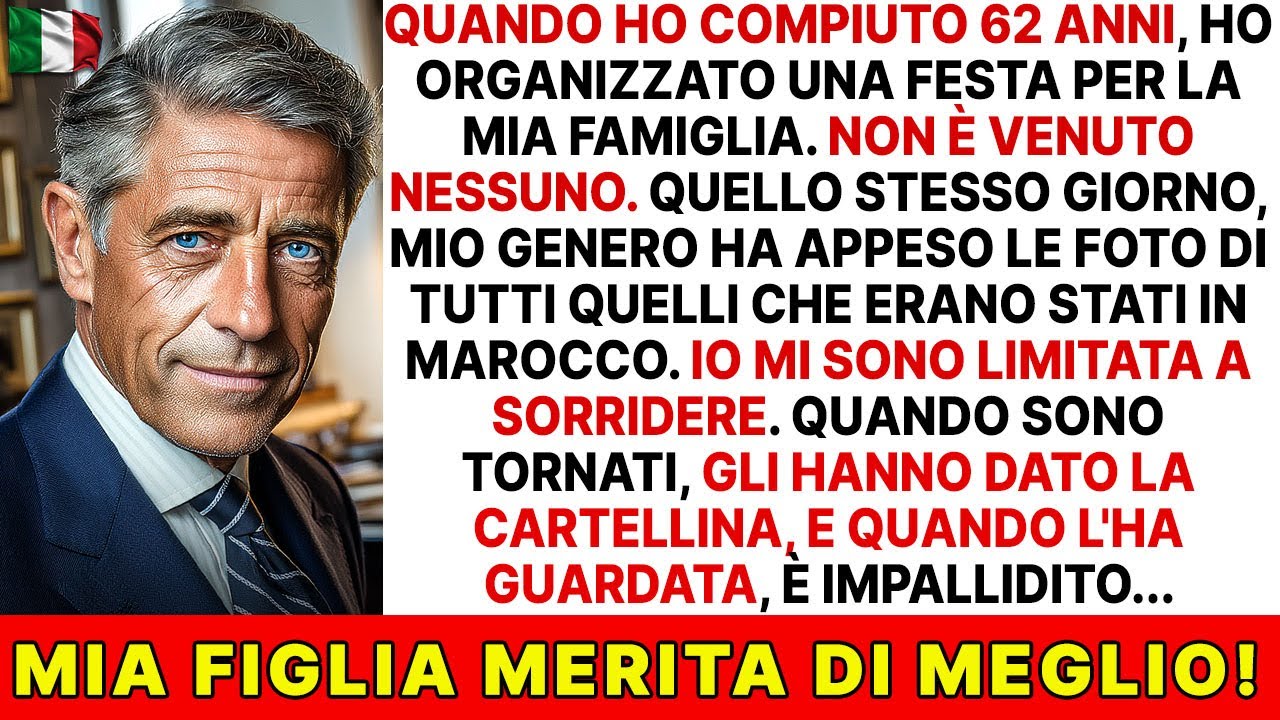 A 62 anni volevo festeggiare in famiglia, ma nessuno è venuto. Poi mia cognata…