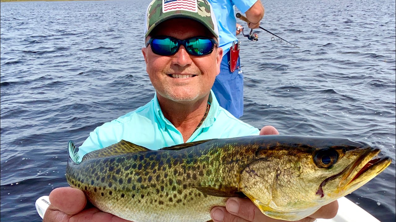 Keaton Beach Fall Trout Fishing-Cajun Crab Stuffed Trout Catch and Cook