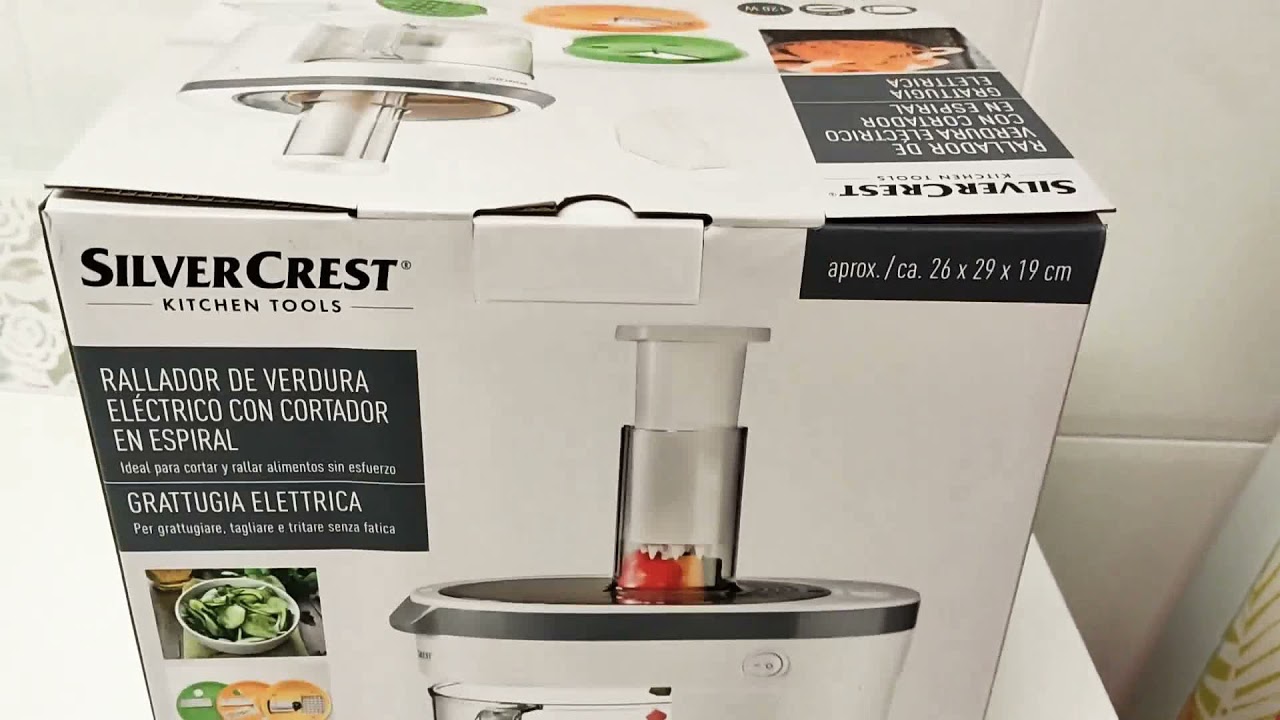 RALLADOR DE VERDURA ELÉCTRICO LIDL #silvercrist #rallador #lidl