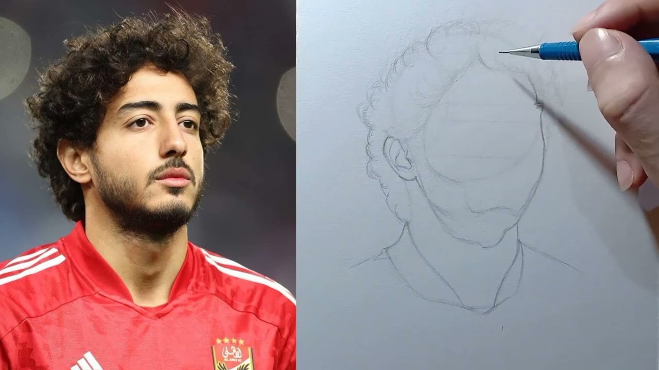 رسم محمد هاني | تعلم رسم الوجه علي طريقة لوميس خطوة بخطوة #محمد_هانى #تعليم_الرسم #maher_maarouf