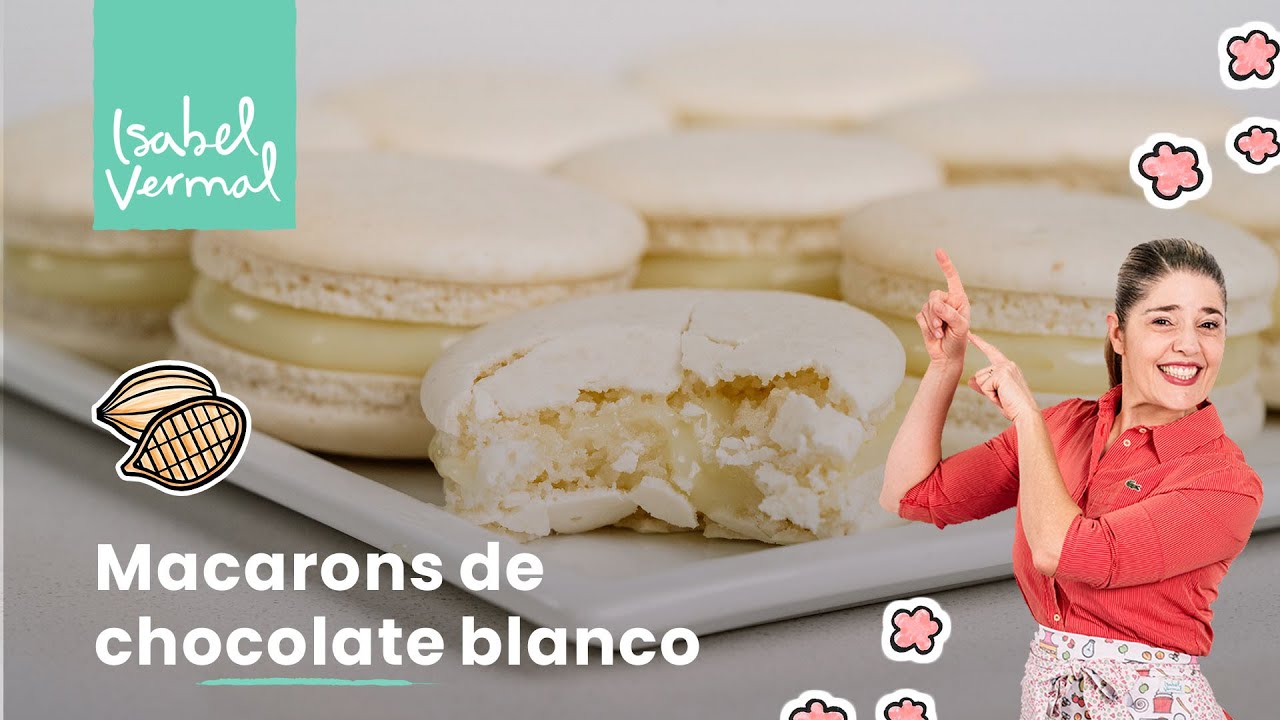 Macarons de chocolate blanco