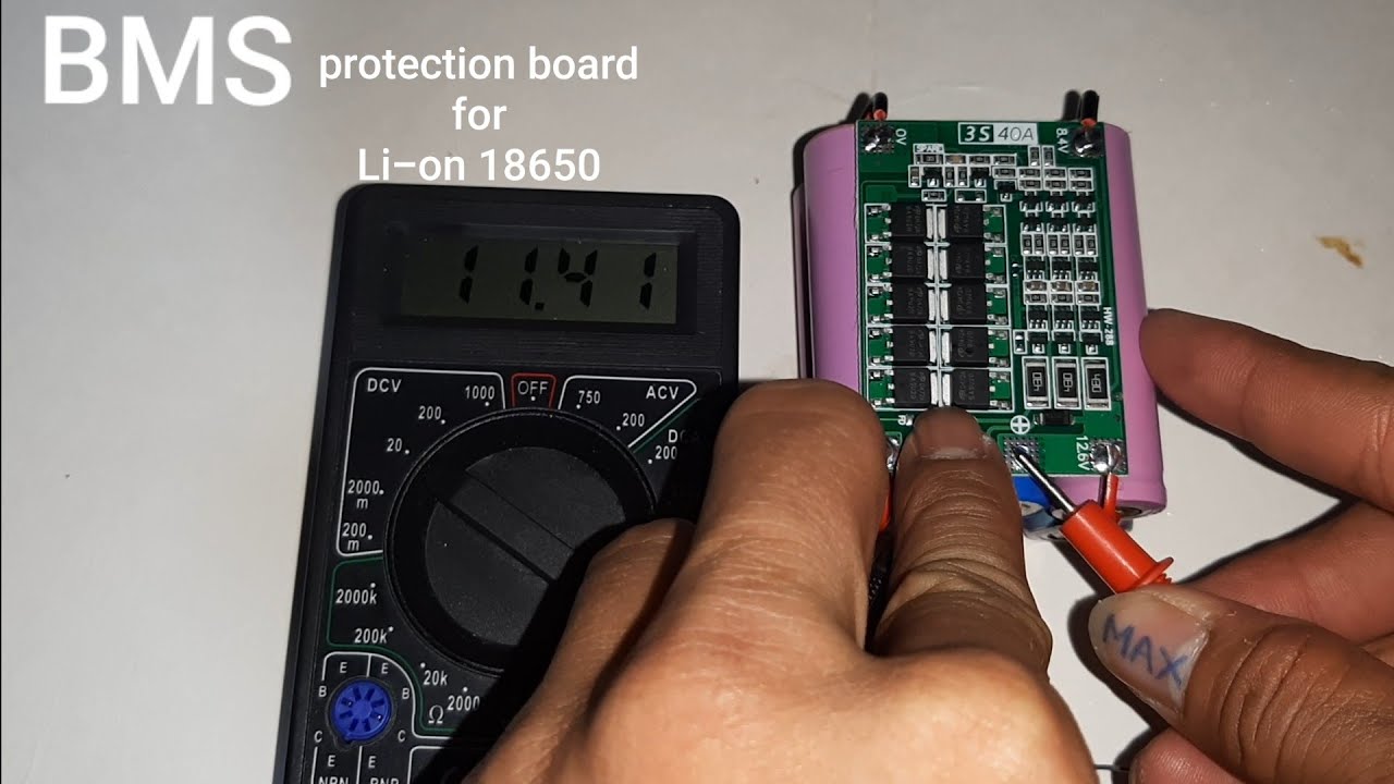3S 40A BMS battery protection board