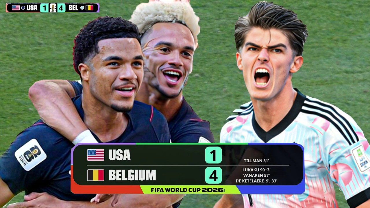 USA vs Beglium Highlights | Belgi&euml; vs Verenigde Staten Hoogtepunten | FIFA World Cup 2026