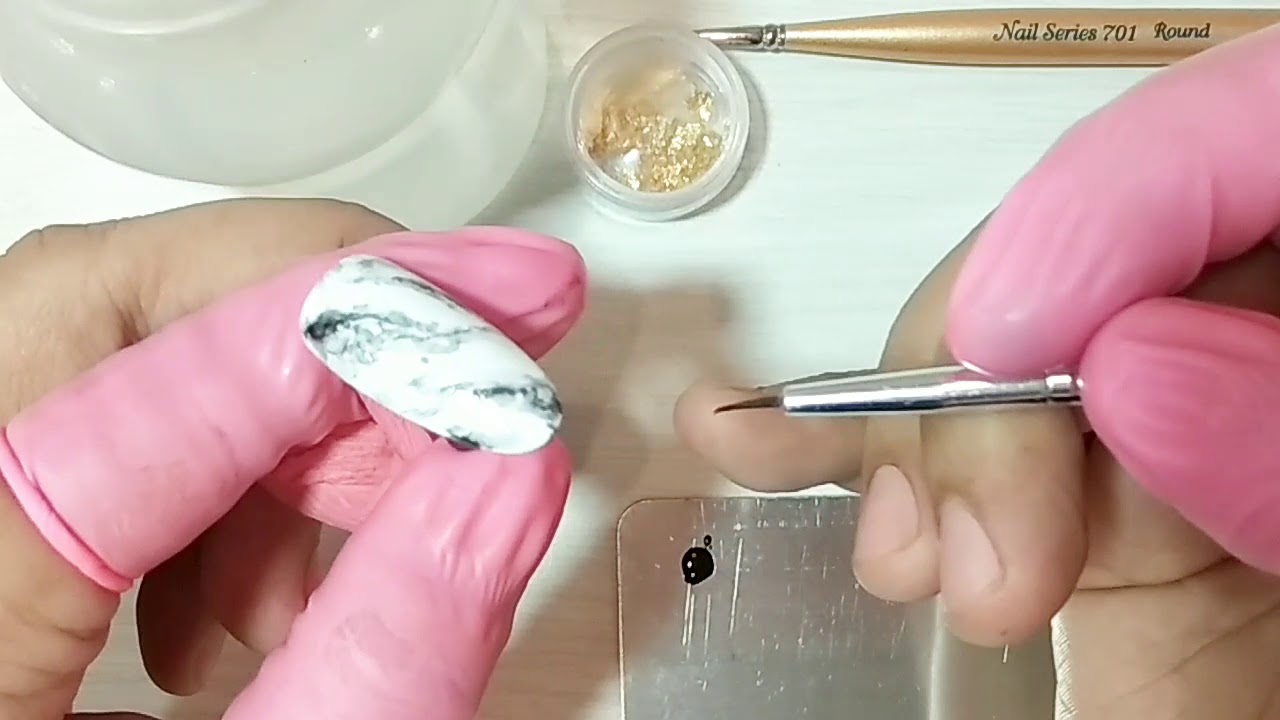 Cara Gampang Membuat Marble Nail Art Dengan Menggunakan Acetone