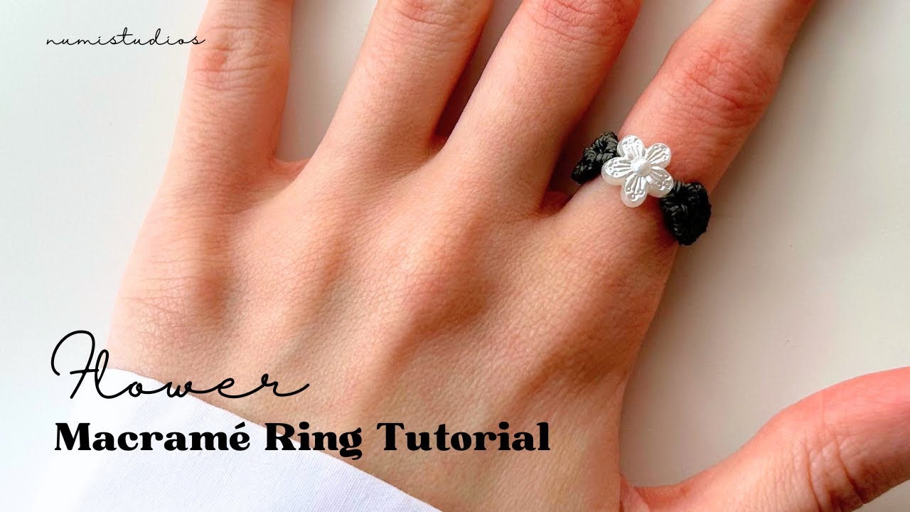 Flower Macrame Ring Tutorial | Easy Step-by-Step Guide for Beginners